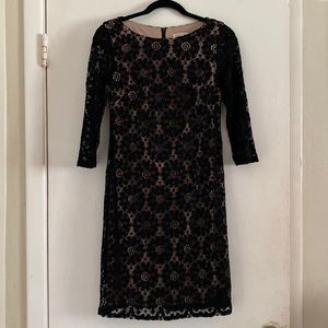Classic Black Lace Eliza J Midi Dress
